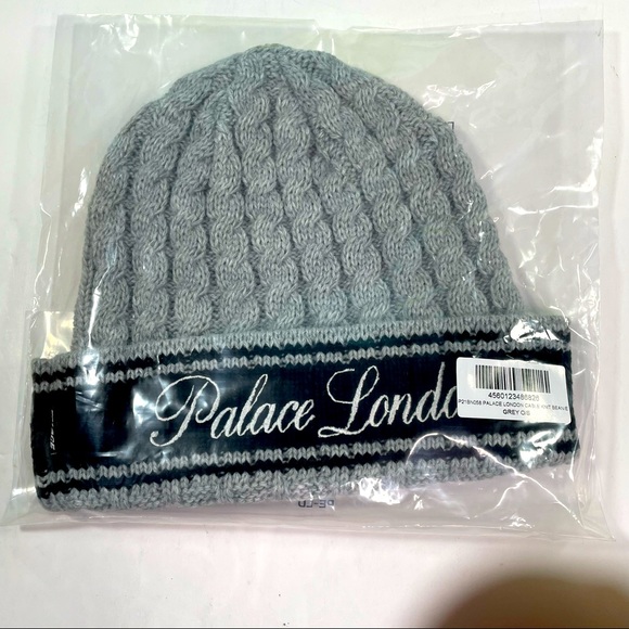 PALACE Other - Palace London Grey Cable Knit Grey Color Beanie Ski Cap Hat